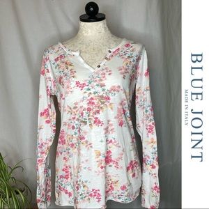 NWOT Blue Joint Floral Long Sleeve T-shirt